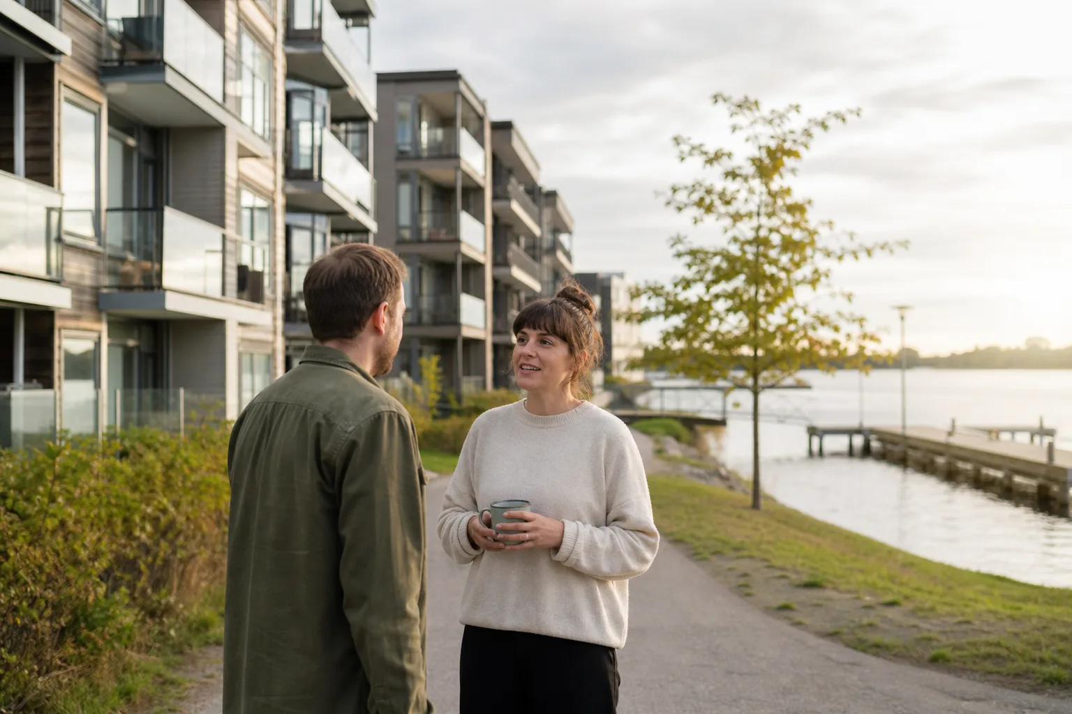 Hyreshus nära vatten